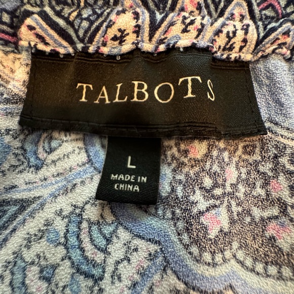 Talbots Blue Paisley Maxi Skirt - Picture 3 of 7